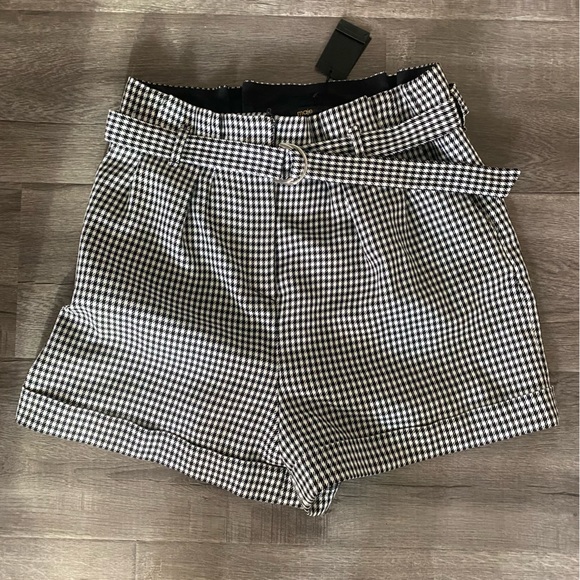 MAJE - Houndstooth High Waist Shorts - NWT - Never Worn - M/L - Picture 2 of 5